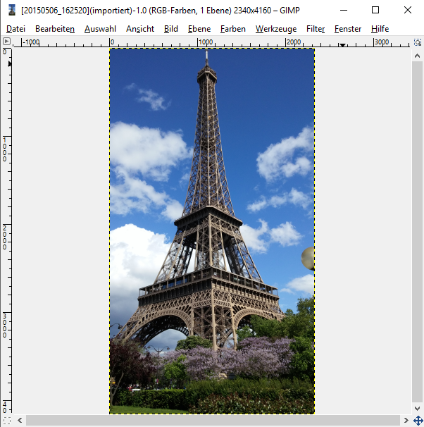 Bilder mit GIMP bearbeiten