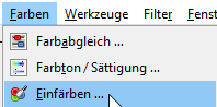 Bild einfärben mit GIMP